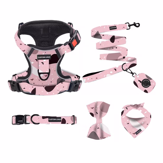 No Choke Adjustable Durable Reflective Oxford Padded Pet Dog Harnessoxford Service Pet Vest Harness No Pull Dog Harness with Easy Control Hand